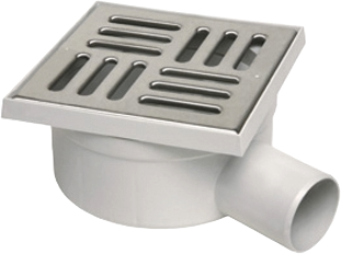 SIFÃO PAVIMENTO ORIENTAVEL GRELHA INOX 50