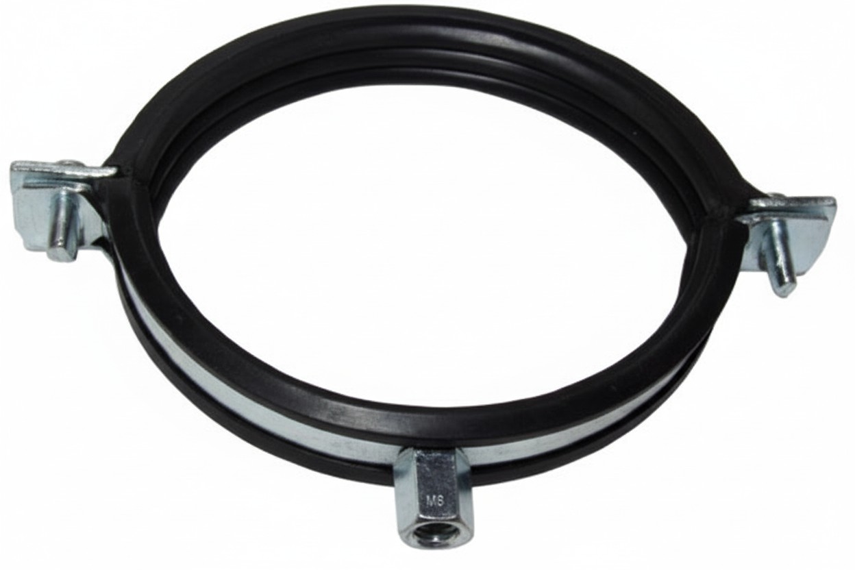 ABRAÇADEIRA REFORÇADA M/8 C/BORRACHA 125-130 5