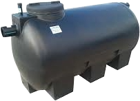 DEPOSITO POLIETILENO HORIZONTAL SUBTERRANEO TH 5000 LTS