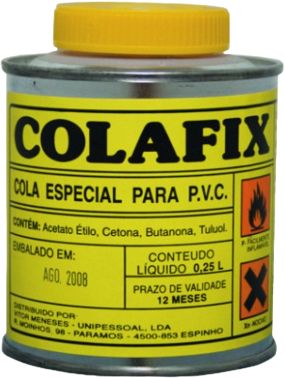 COLA FIXE P/PVC C/PINCEL 1/4 LITRO