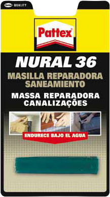 PATTEX NURAL -36 48 GR. -  MASSA REPARADORA DE CANALIZAÇÕES