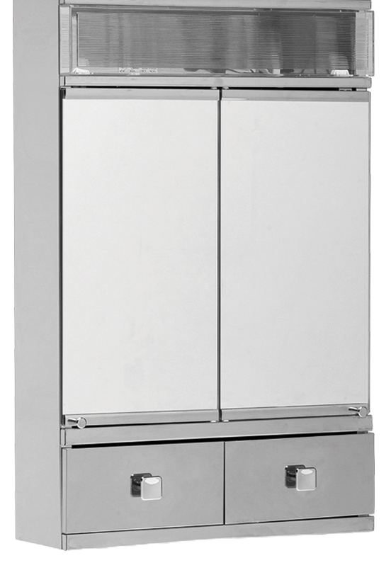 ARMARIO BRANCO 222 2P-LISO-C/G.